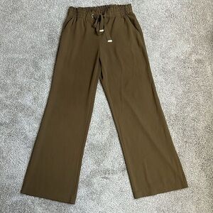 Michael Kors Dark Green and Gold Pants